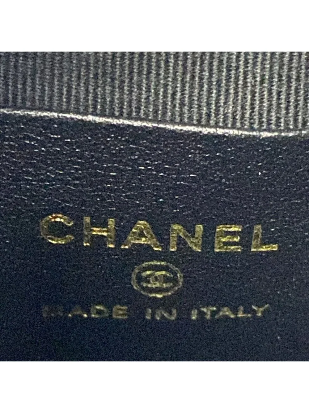 Chanel Shoulder Bag Black Chain Vintage Gold Lambskin